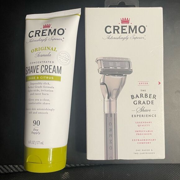 Cremo Razor & Shaving Cream Bundle - Picture 1 of 4